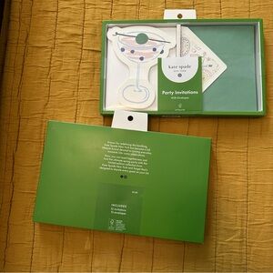 Kate Spade Martini Design Party Invitations with Envelopes
